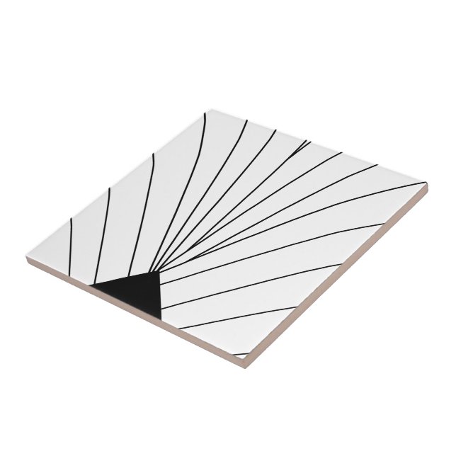 Deko-Design in Schwarz-Weiß Fliese (Seite)