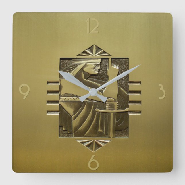 Deko Design Wall Clock Quadratische Wanduhr (Vorderseite)