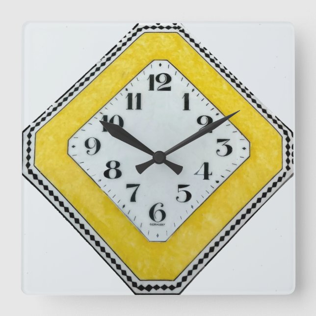 Deko Design Wall Clock Quadratische Wanduhr (Vorderseite)