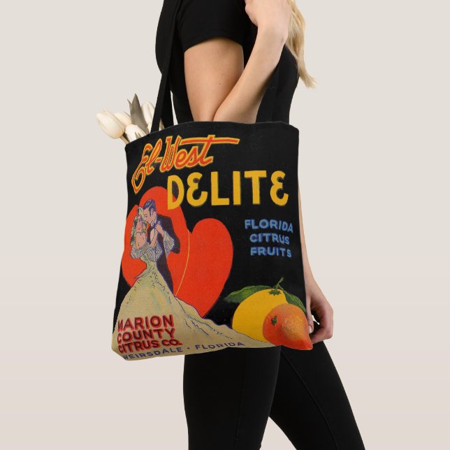 Deko El-West Delite Florida Citrus Fruit 1930 Tasche (Von Nahem)