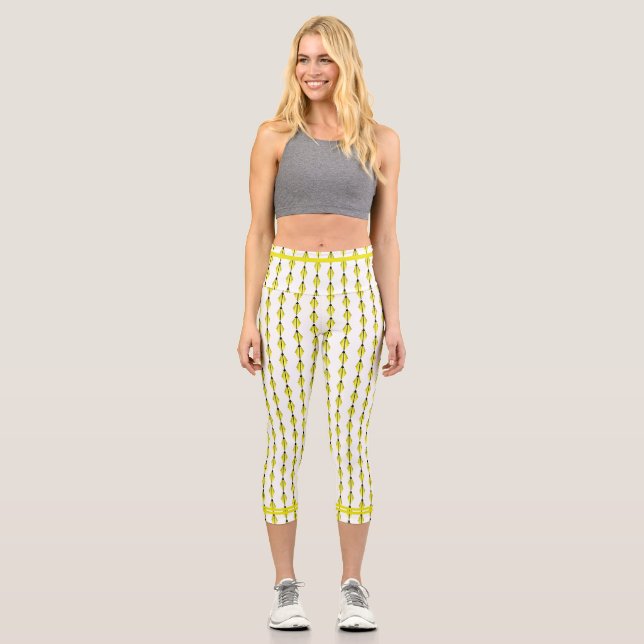 Deko-Element in Leggings mit gelben Kapiteln (Vorderseite)
