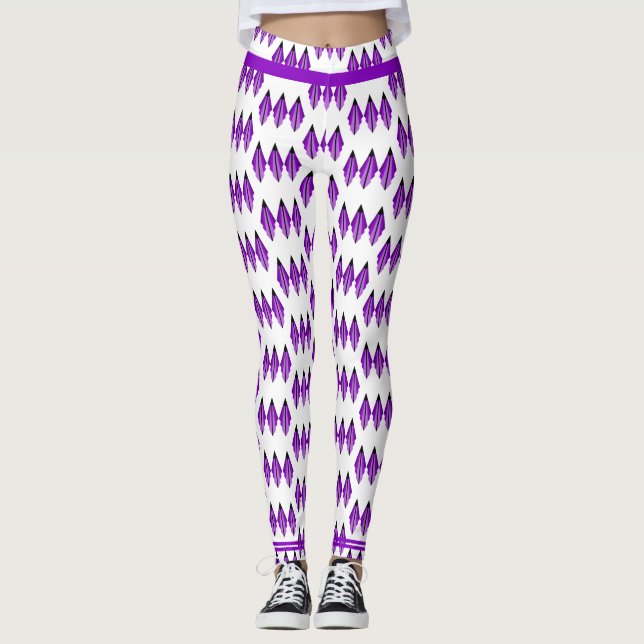 Deko-Element in lila Leggings (Vorderseite)