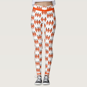 Deko-Element in tieforangen Leggings