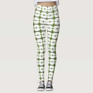 Deko-Elemente im Moos-Grün Leggings