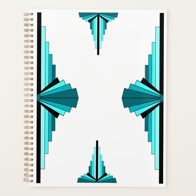 Deko-Elemente in aquamarin grün Planer (Vorderseite)