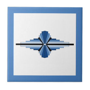 Deko-Elemente in Blau, Marine und Schwarz Fliese