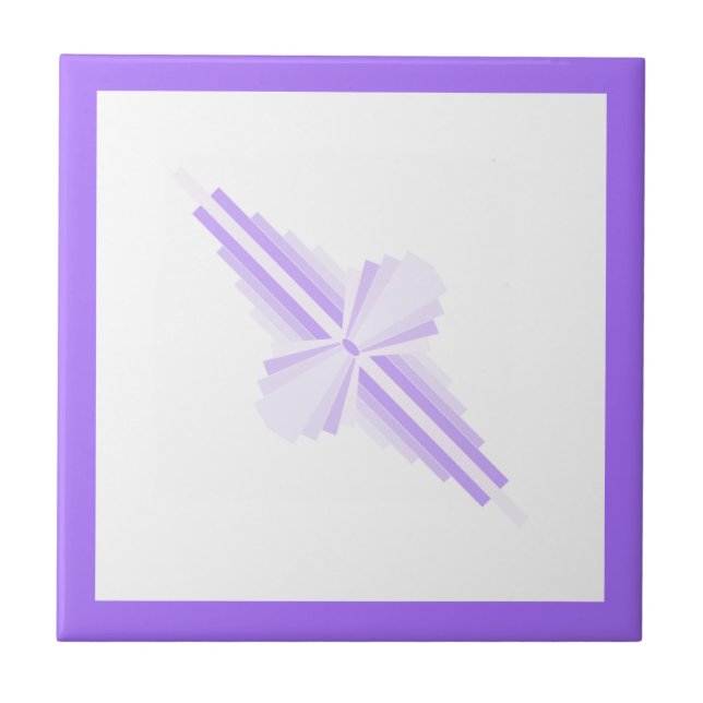 Deko-Elemente in hellen Purpurfarben Fliese (Vorderseite)