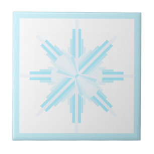 Deko-Elemente in Pastellblau Fliese