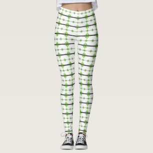 Deko-Elemente in pastellfarbenem Kalkgrün Leggings