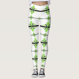 Deko-Elemente in pastellfarbenen, lila grünen Legg Leggings