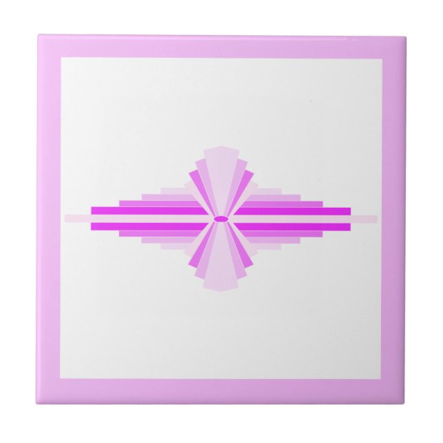 Deko-Elemente in rosa Fliese (Vorderseite)