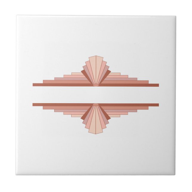 Deko-Elemente in Rose Fliese (Vorderseite)