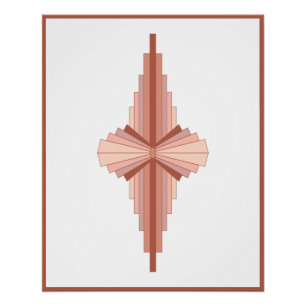 Deko-Elemente in Rose Poster