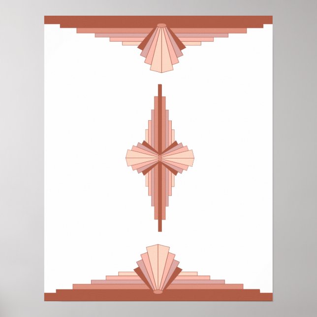 Deko-Elemente in Rose Poster (Vorne)