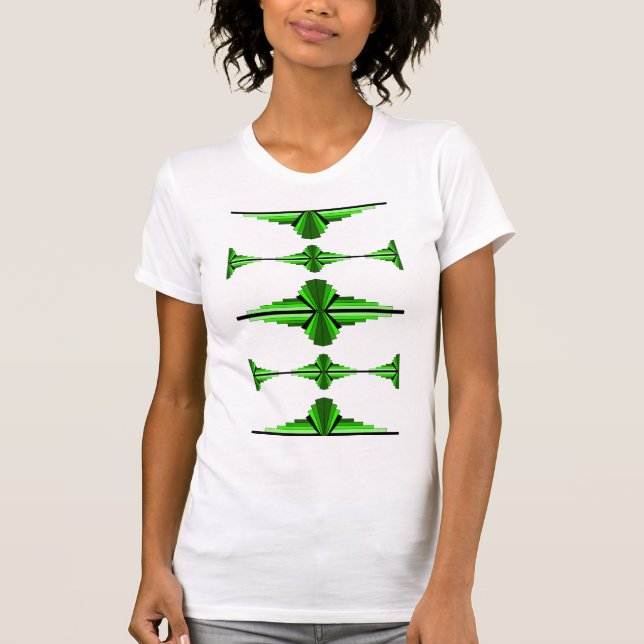 Deko-Elemente in tiefgrüner Umgebung T-Shirt (Vorderseite)