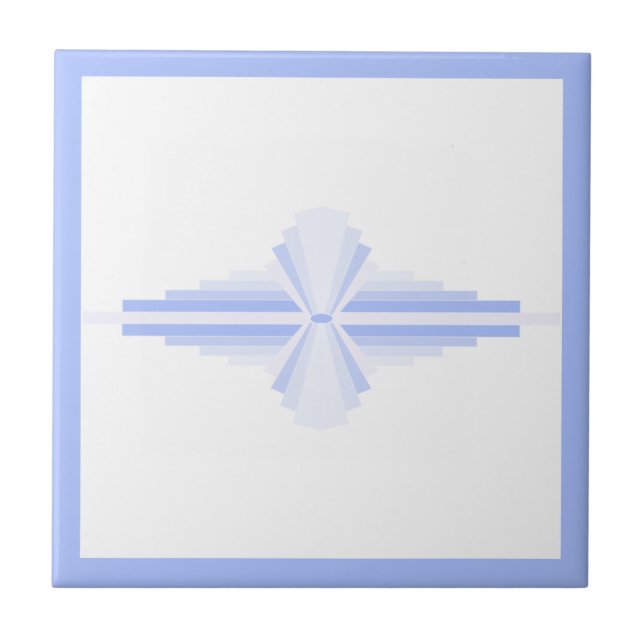 Deko-Elemente in Weich-Maisblütenblau Fliese (Vorderseite)
