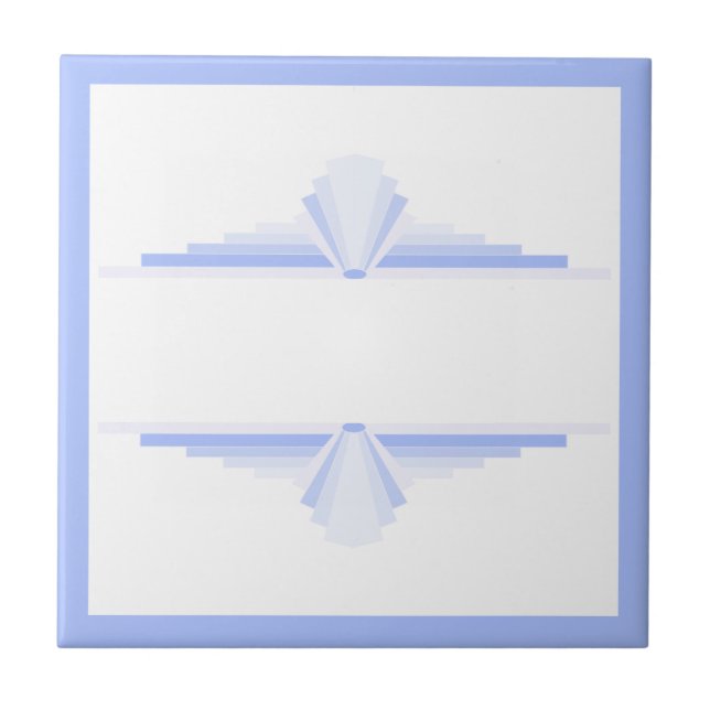 Deko-Elemente in Weich-Maisblütenblau Fliese (Vorderseite)