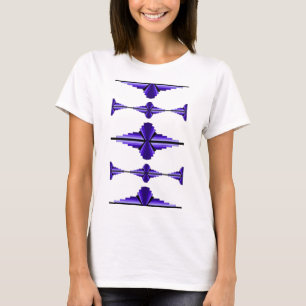 Deko-Elemente tief lila T-Shirt