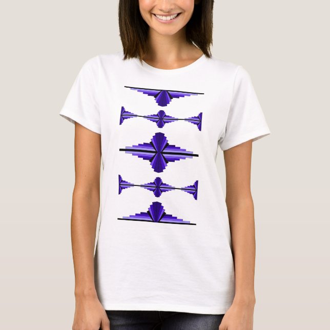 Deko-Elemente tief lila T-Shirt (Vorderseite)