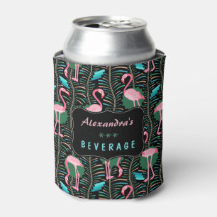 Deko-Farne der Flamingo-Vogel-20s kopieren Dosenkühler