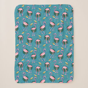 Deko-Farne der Flamingo-Vogel-20s kopieren rosa Sherpadecke