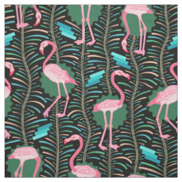 Deko-Farne der Flamingo-Vogel-20s kopieren Stoff