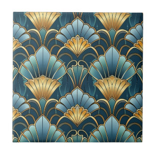 Deko für aquamarine Goldkunst Fliese