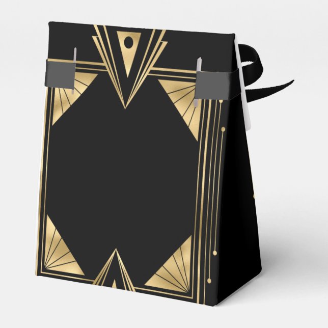 Deko Great Gatsby Wedding Geschenkschachtel (Rückseite)