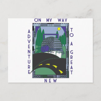Deko Great New Adventure Postkarte