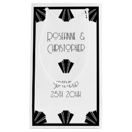 Deko-Hochzeit in Schwarz-Weiß Kleine Geschenktüte