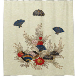 Deko im asiatischen Ozean Duschvorhang