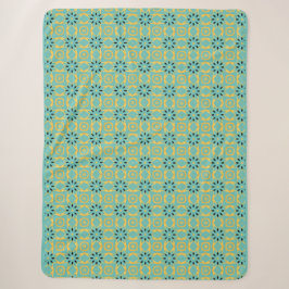 Deko Inspiriert Aquamarines Gold-Sherpa-Throw-Blan Sherpadecke