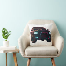 Deko Kissen Dodge TRX Neon Truck