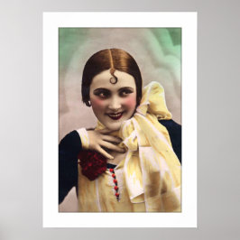 Deko Lady Spaß, kokett, bunt