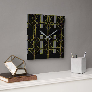 Deko Luxuskunst Quadratische Wanduhr