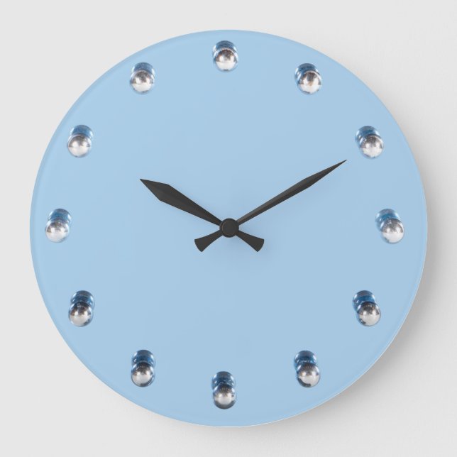 Deko Mirror Design Wall Clock Große Wanduhr (Vorderseite)