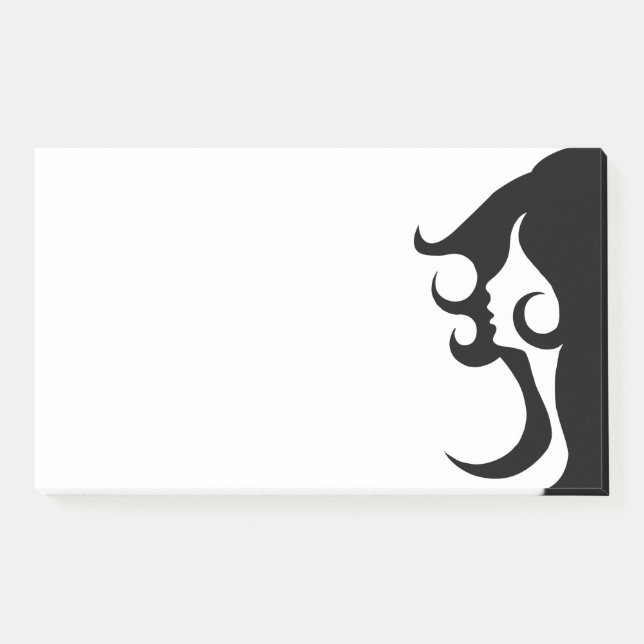 Deko Mod Woman Post-it Klebezettel (Vorderseite)