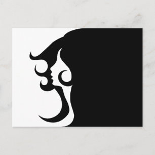 Deko Mod Woman Postkarte