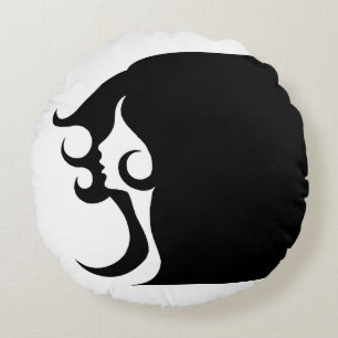 Deko Mod Woman Round Pillow Rundes Kissen