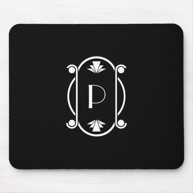 Deko-Monogramm Mousepad (Vorne)