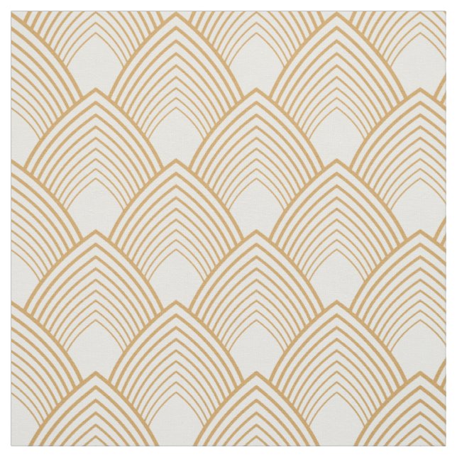 Deko-Muster aus Gold und Weiß Stoff (Muster)