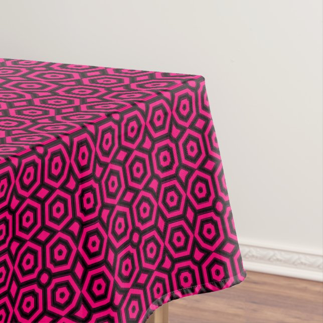 Deko-Muster in Rot und Schwarz Tischdecke (Beispiel)
