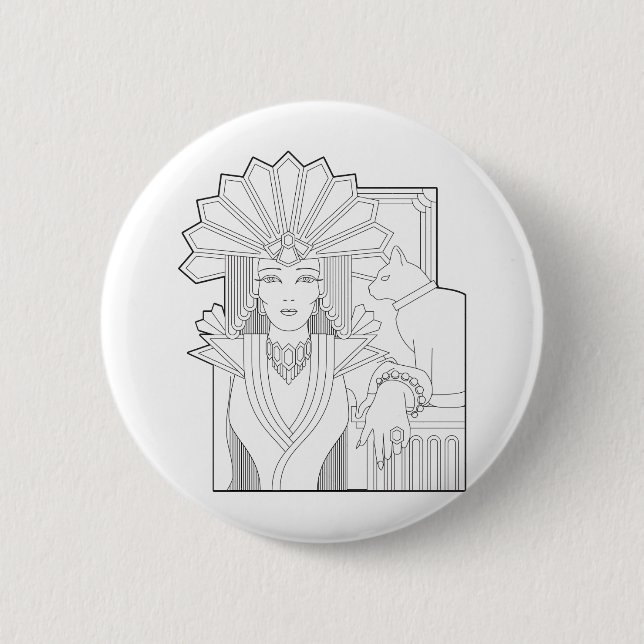 Deko Priestess Button (Vorderseite)