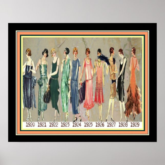 Deko Roaring 20 Mode Timeline 16 x 20 (Vorne)