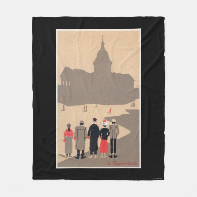 Deko SceneParis, Frankreich Le Pantheon Art Fleecedecke (Vorderseite)
