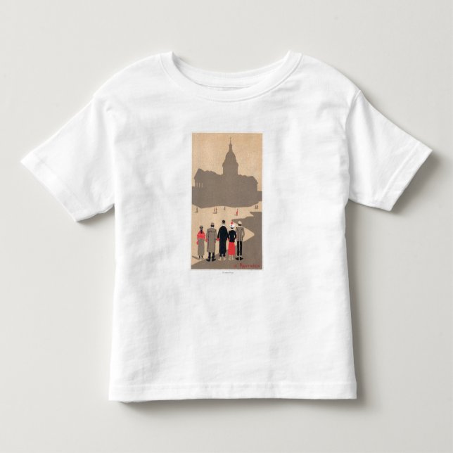 Deko SceneParis, Frankreich Le Pantheon Art Kleinkind T-shirt (Vorderseite)