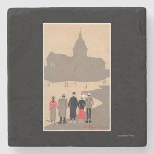 Deko SceneParis, Frankreich Le Pantheon Art Steinuntersetzer