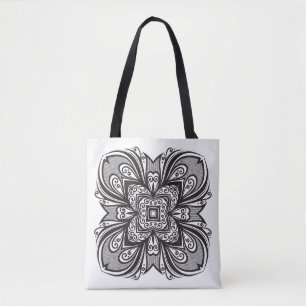 Deko-schwarzes Quadrat inspirierte 2 Tasche