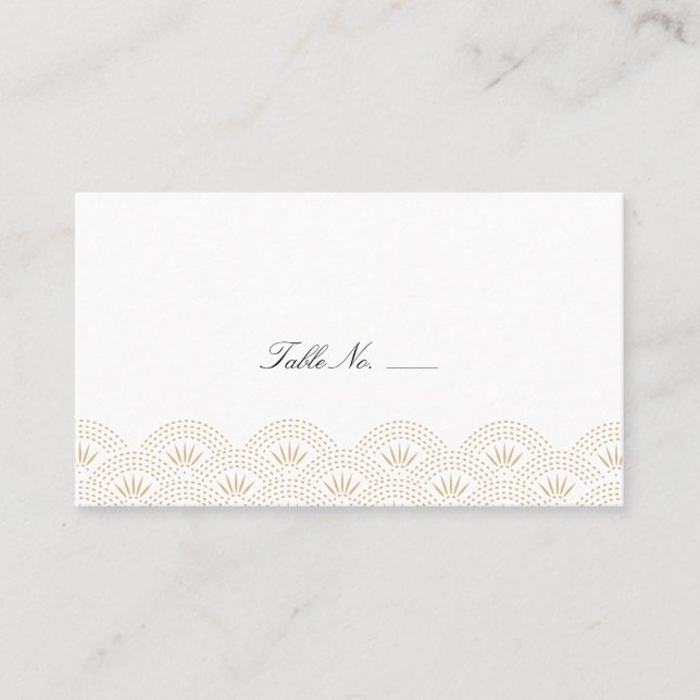 Deko Seigaiha Guest Escort Cards Platzkarte (Vorderseite)