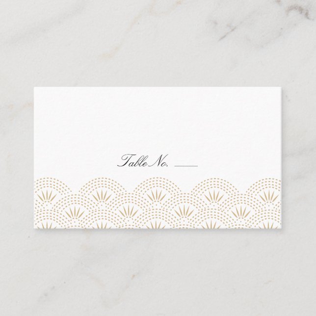 Deko Seigaiha Guest Escort Cards Platzkarte (Vorderseite)